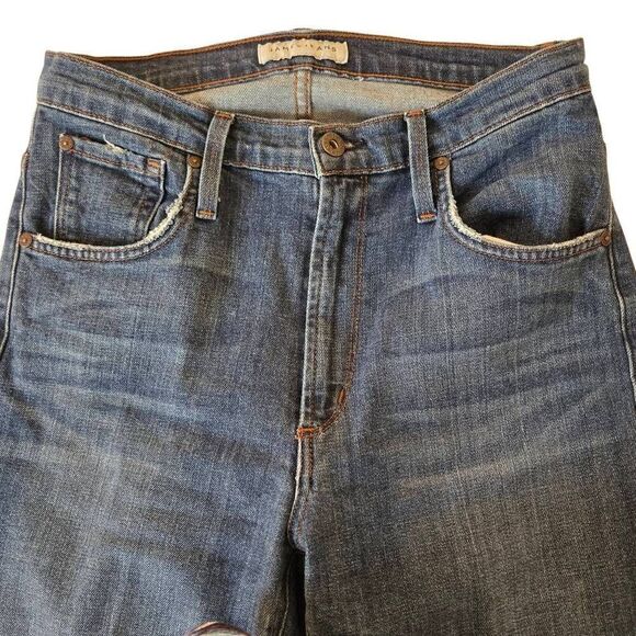 James Jeans Womens Zip Fly High Rise Straight Leg Denim Jeans Blue Size 29 - Picture 6 of 14